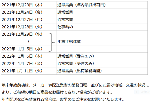 業務日程